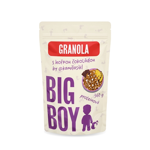 BIG BOY® Proteínová granola s horkou čokoládou by @kamilasikl 360g