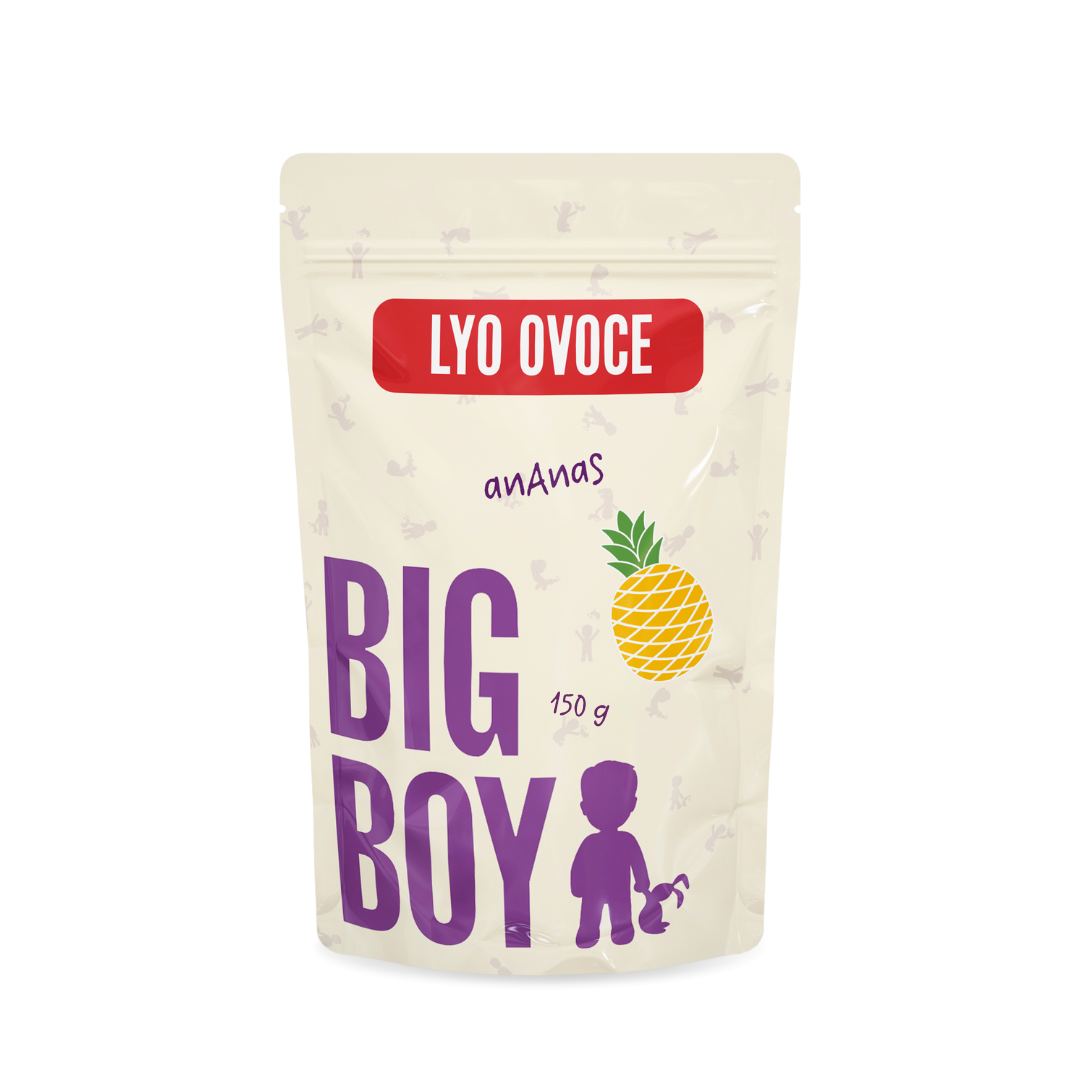 BIG BOY® Ananás kúsky lyofilizovanej 150 g Eko variant