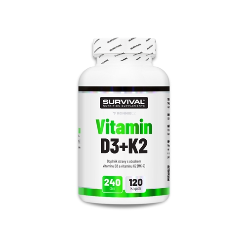 Survival: Vitamin D3+K2, 120 cps