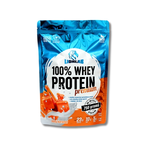 Lionlab: 100 % Whey Protein - slaný karamel 750 g