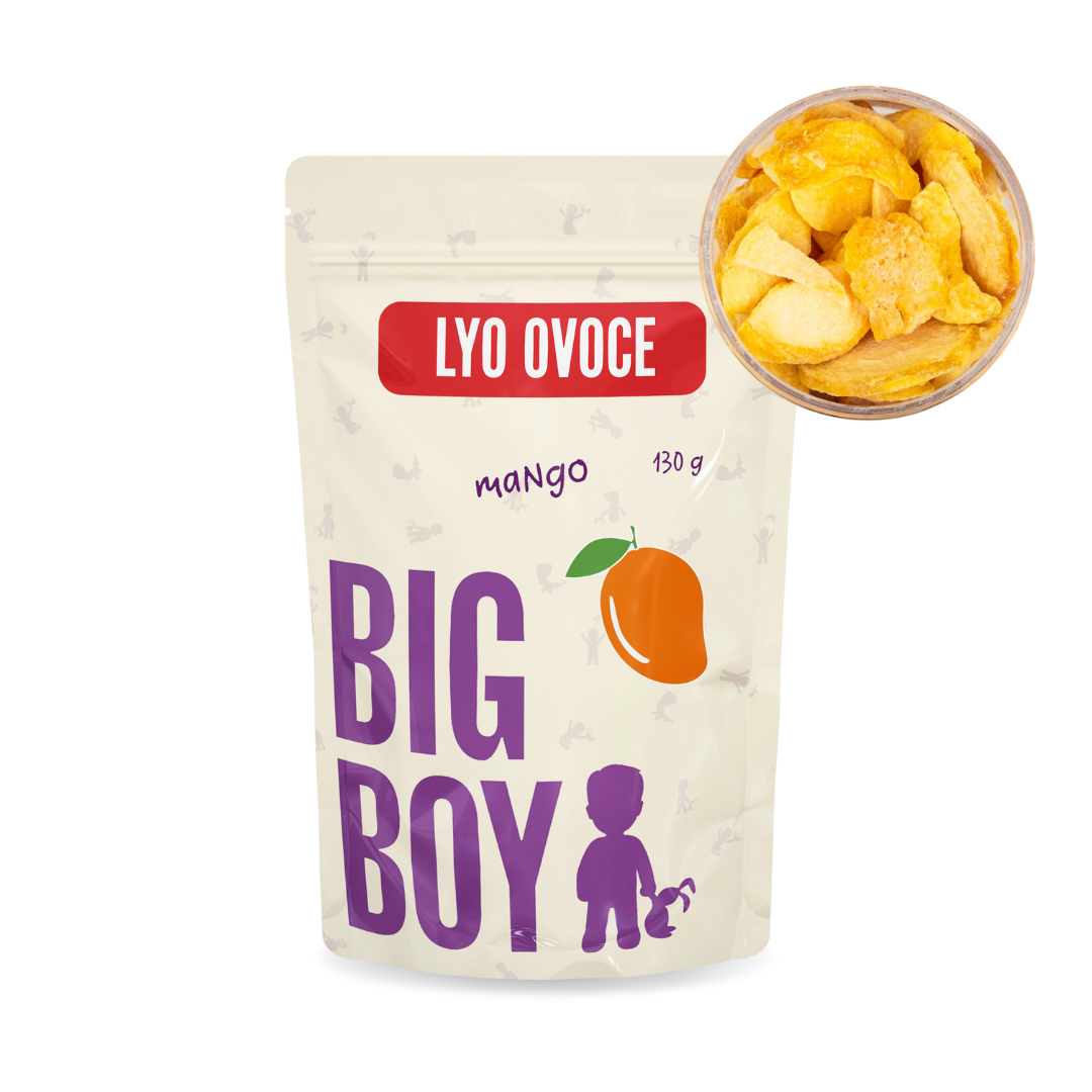 BIG BOY® Mango plátky lyofilizovanej 130 g Eko variant