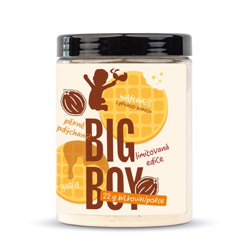 BIG BOY® Proteínové Waflance s kokosom - sypká zmes na prípravu vaflí a lievancov 300g