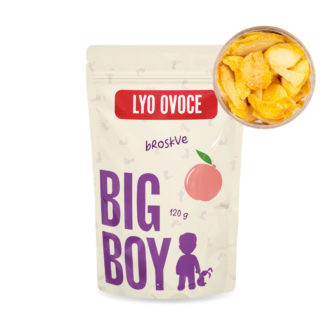 BIG BOY® Broskyne plátky lyofilizovanej 120 g Eko variant