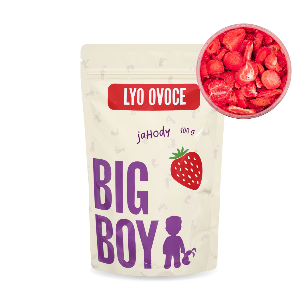 BIG BOY® Jahody plátky lyofilizovanej 100 g Eko variant