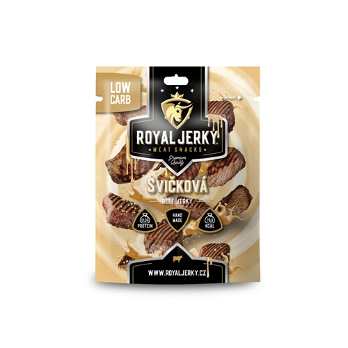 Royal Jerky: Svíčková 22 g (hovězí sušené maso s příchutí svíčkové)