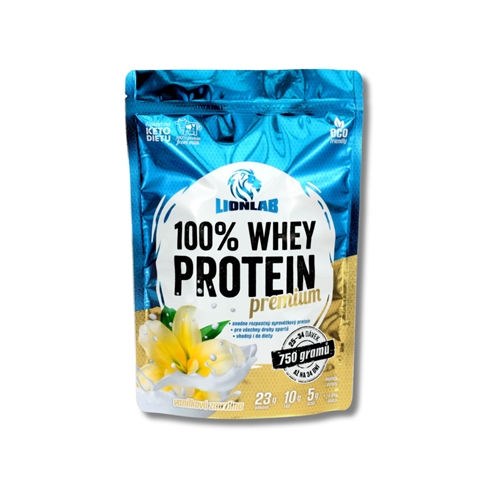 Lionlab: 100 % Whey Protein - vanilková zmrzlina 750 g