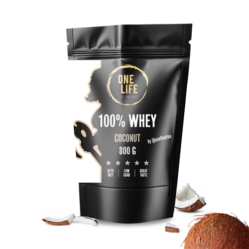 ONE LIFE 100% Whey Protein s príchuťou kokosu 800g @josefkveton