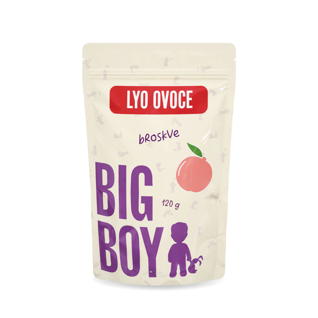 BIG BOY® Broskyne plátky lyofilizovanej 120 g Eko variant