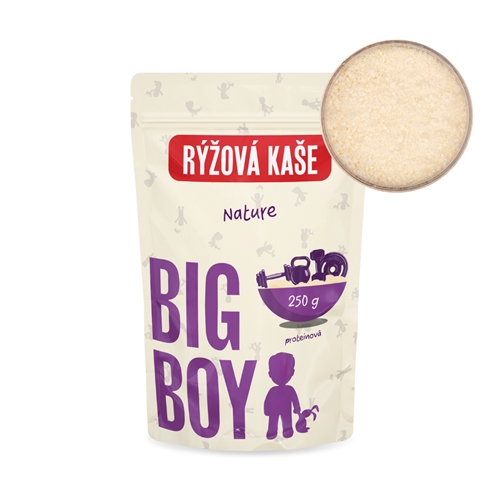 BIG BOY® Ryžová proteínová kaša Nature 250g Eko varianta