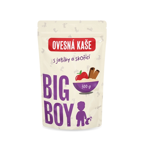 BIG BOY® Ovsená kaša s jablkami a škoricou 300g