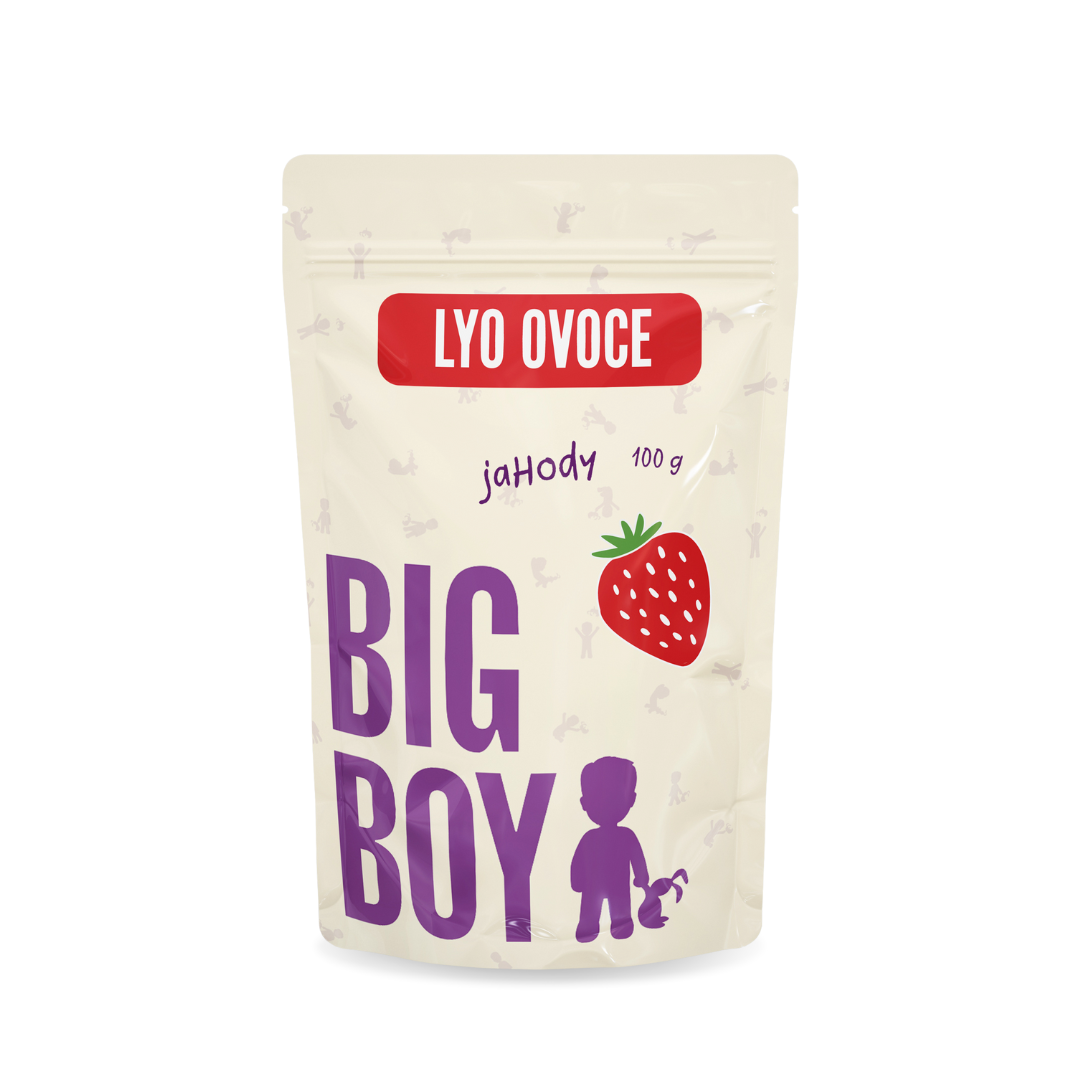 BIG BOY® Jahody plátky lyofilizovanej 100 g Eko variant