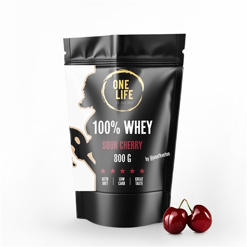 ONE LIFE 100% Whey Protein s príchuťou višne 800g @josefkveton