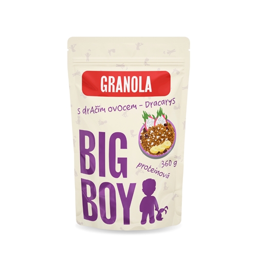 BIG BOY® Proteínová granola s dračím ovociem 360g Eko variant