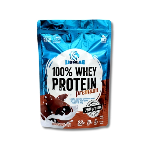 Lionlab: 100 % Whey Protein - čokoládový šejk 750 g