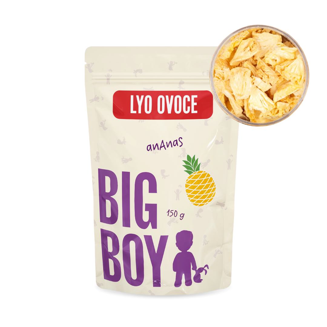 BIG BOY® Ananás kúsky lyofilizovanej 150 g Eko variant