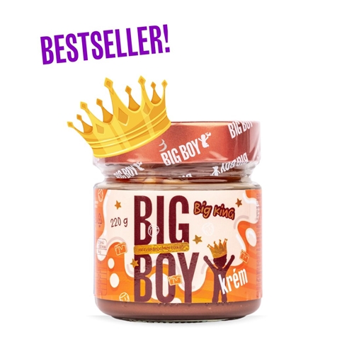 BIG BOY® Big King - Krém s lieskovými orechmi s mliekom a karamelom 220g