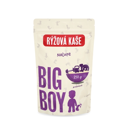 BIG BOY® Ryžová proteínová kaša Nature 250g Eko varianta