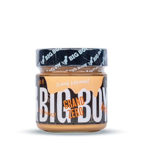 BIG BOY® Grand Zero slaný karamel - Arašidový krém s príchuťou slaný karamel 250g