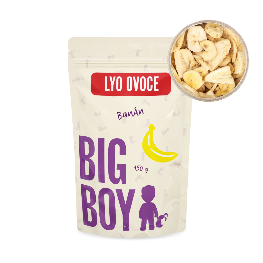 BIG BOY® Banán plátky lyofilizovanej 150 g Eko variant