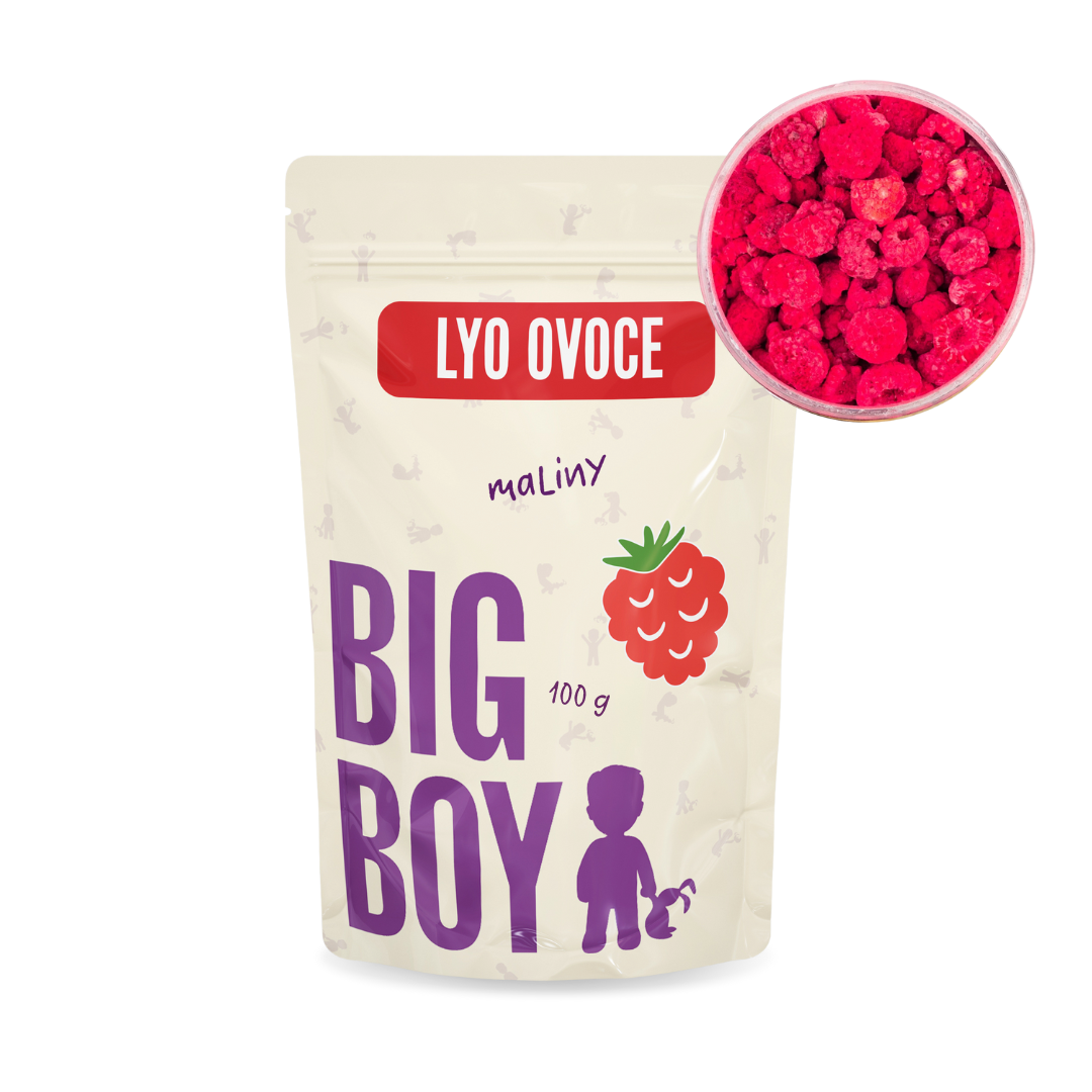 BIG BOY® Maliny celej lyofilizovanej 100 g Eko variant